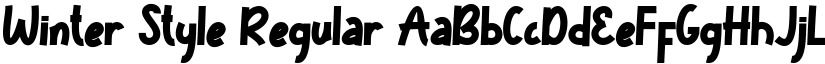 Winter Style Regular font