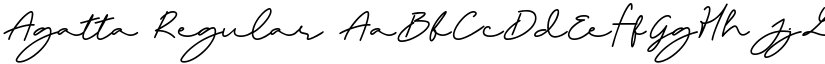 Agatta Regular font