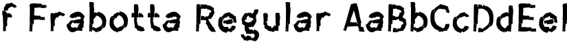 f Frabotta Regular font