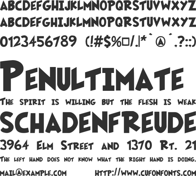 Fairly OddFont font preview