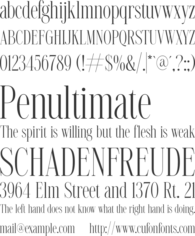 NT VALENTINO font preview