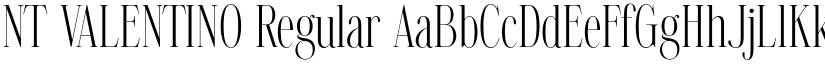 NT VALENTINO Regular font