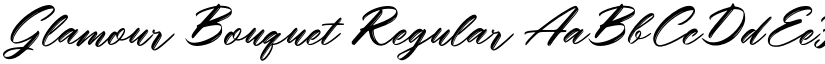 Glamour Bouquet Regular font