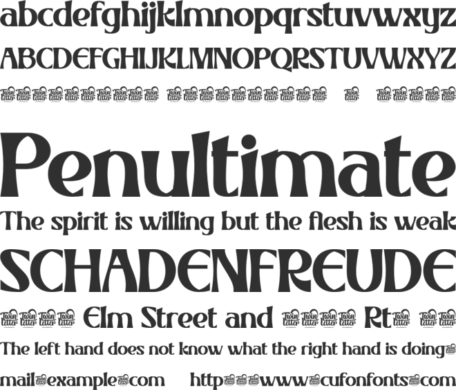 RHELAX trial font preview
