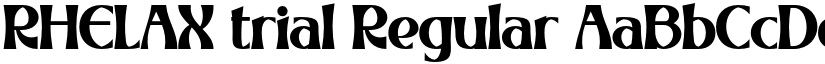 RHELAX trial Regular font
