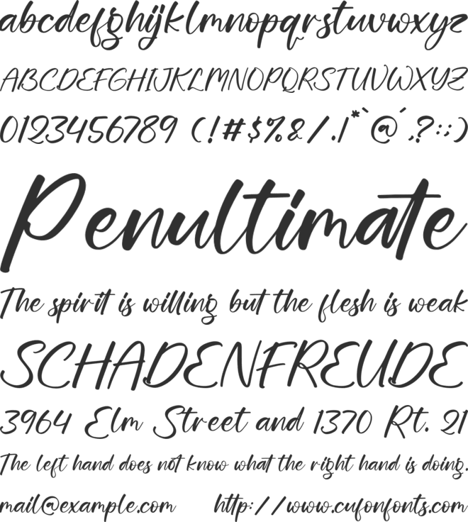 Mathisde font preview