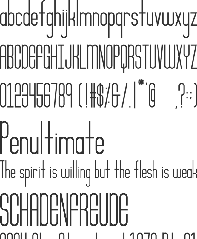 Daydream font preview