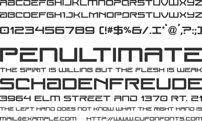 Year One font preview