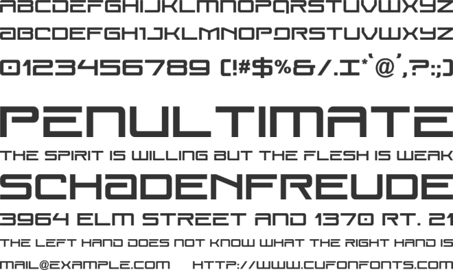 Year One font preview