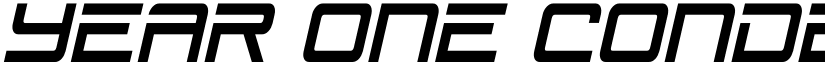 Year One Condensed Italic Regular font