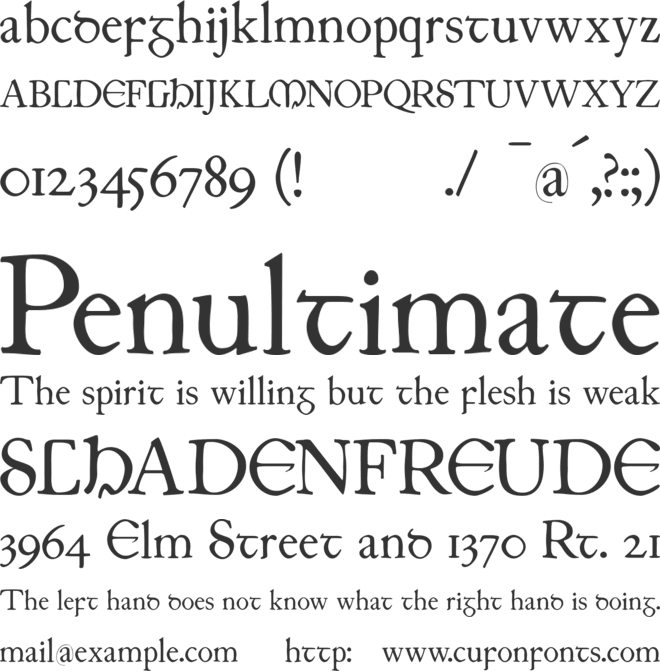 JuniusIrish font preview