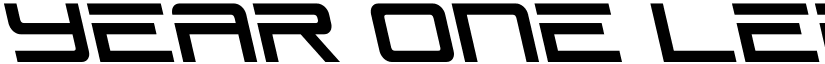 Year One Leftalic Regular font