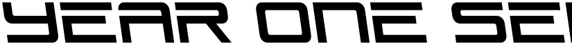 Year One Semi-Leftalic Regular font