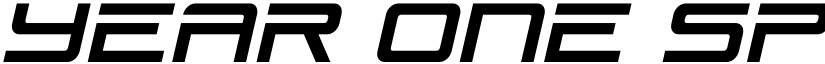 Year One Spaced Italic Regular font