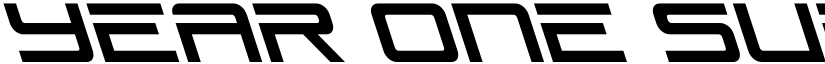Year One Super-Leftalic Regular font