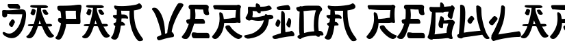 Japan Version Regular font