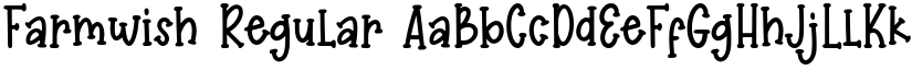 Farmwish Regular font