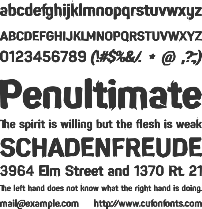 En Phanith Return font preview