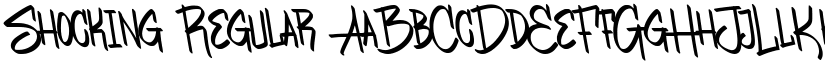 Shocking Regular font