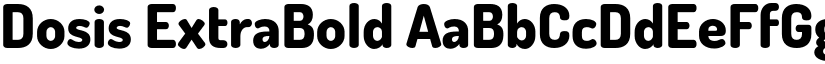 Dosis ExtraBold font