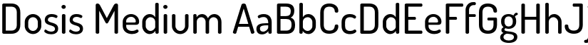 Dosis Medium font