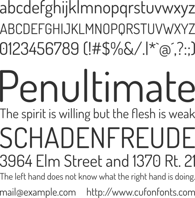 Dosis font preview