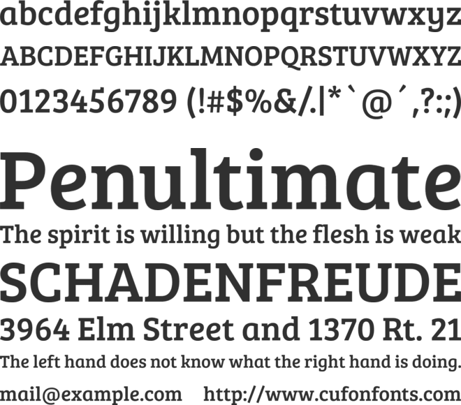 Bree Serif font preview