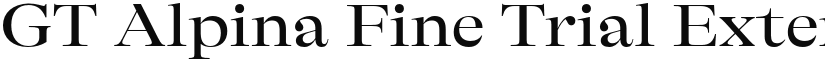 GT Alpina Fine Trial Extended Medium font