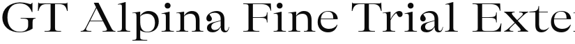 GT Alpina Fine Trial Extended Regular font