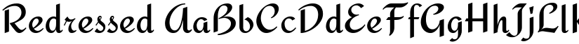 Redressed font