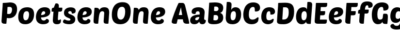 PoetsenOne font