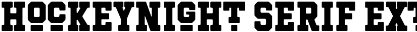 Hockeynight Serif ExtraBold font