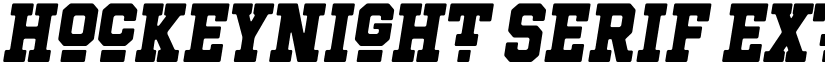Hockeynight Serif ExtraBold Ita font