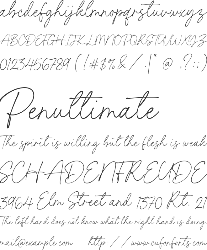 Requista font preview