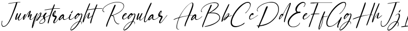 Jumpstraight Regular font