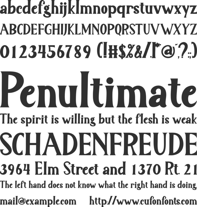 Welcome Christmas font preview
