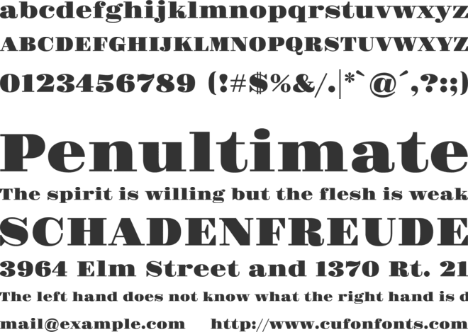 Gravitas One font preview