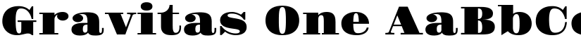 Gravitas One font