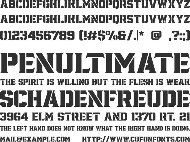 Fortuner font preview