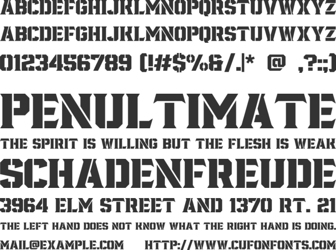 Fortuner font preview