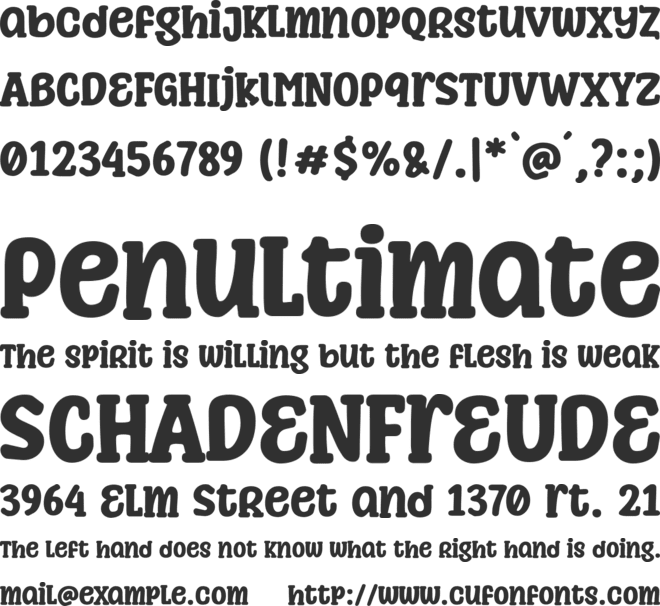 Pacify Angry font preview