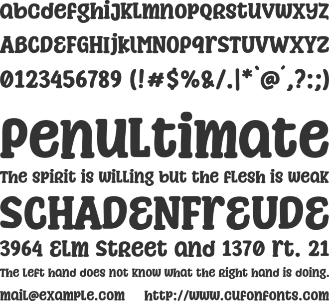 Pacify Angry font preview