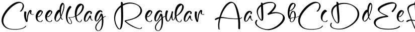 Creedflag Regular font