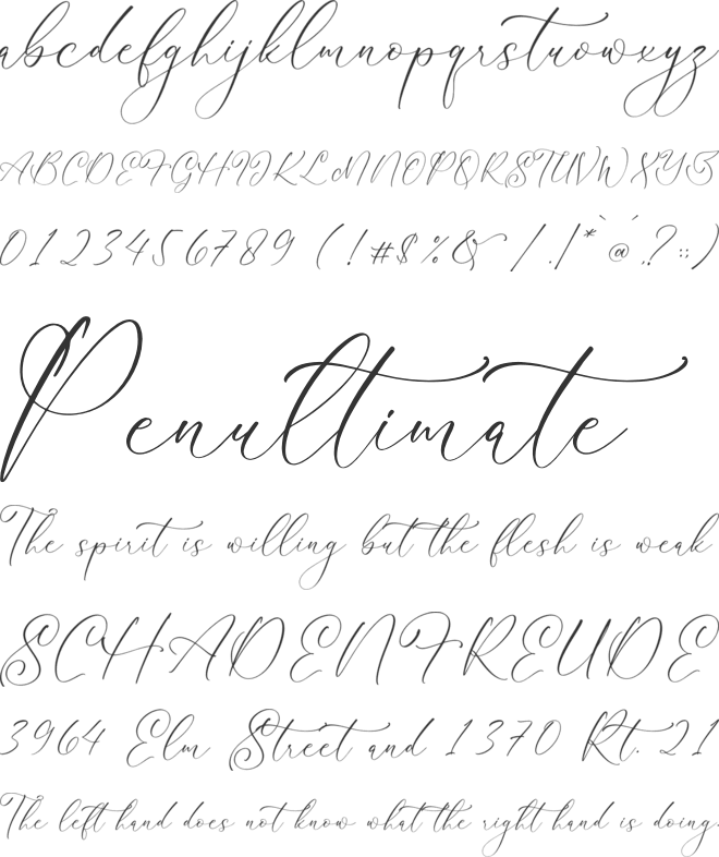 Handesa Mornites font preview