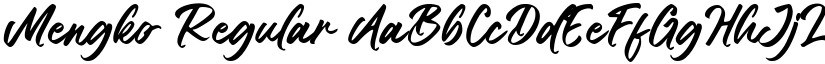 Mengko Regular font