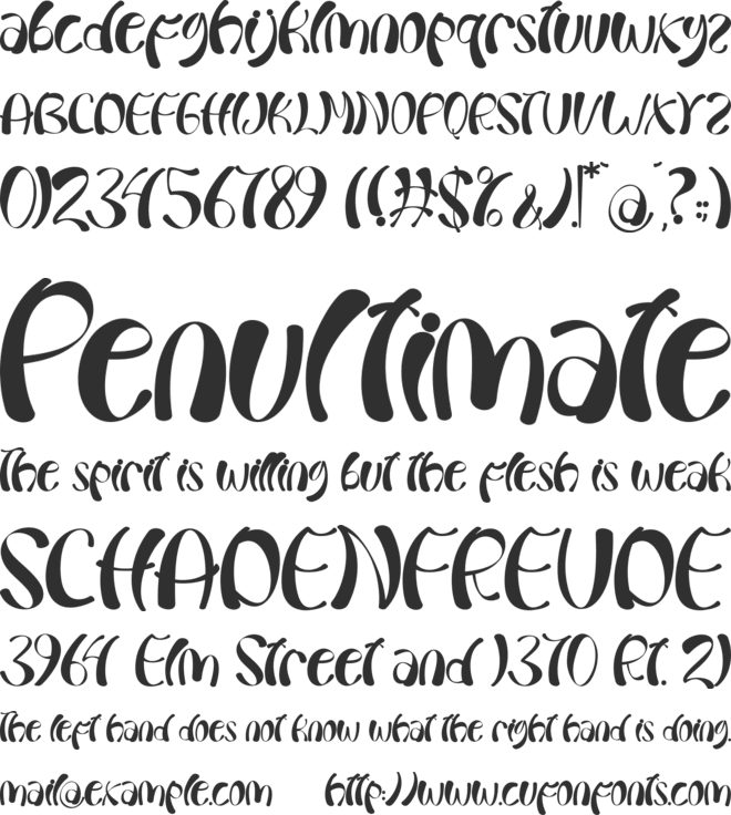 Cold Christmas font preview