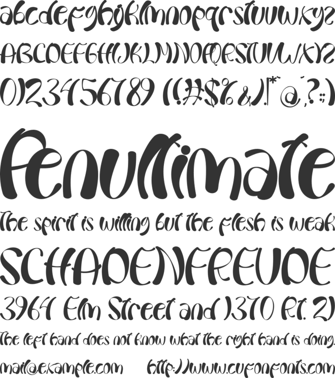 Cold Christmas font preview