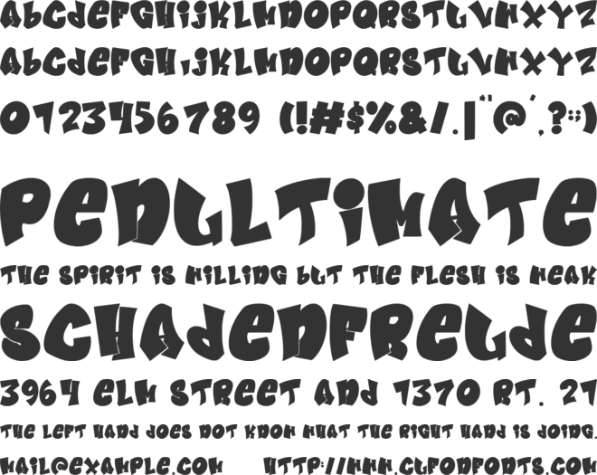 Joyful Berlin font preview