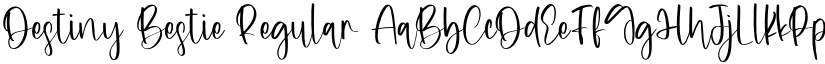 Destiny Bestie Regular font