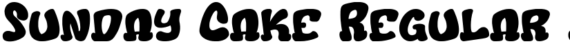 Sunday Cake Regular font